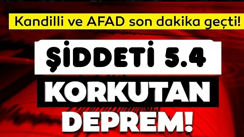 Şiddetli deprem! Kocaeli genelinde panik yarattı
