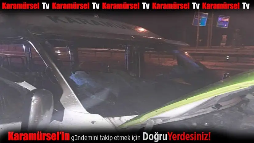 Karamürsel minibüsü alev alevyandı