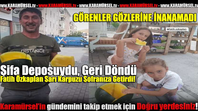 Bölgede Bir İlk: Fatih Özkaplan'dan Sarı Karpuz Sürprizi!