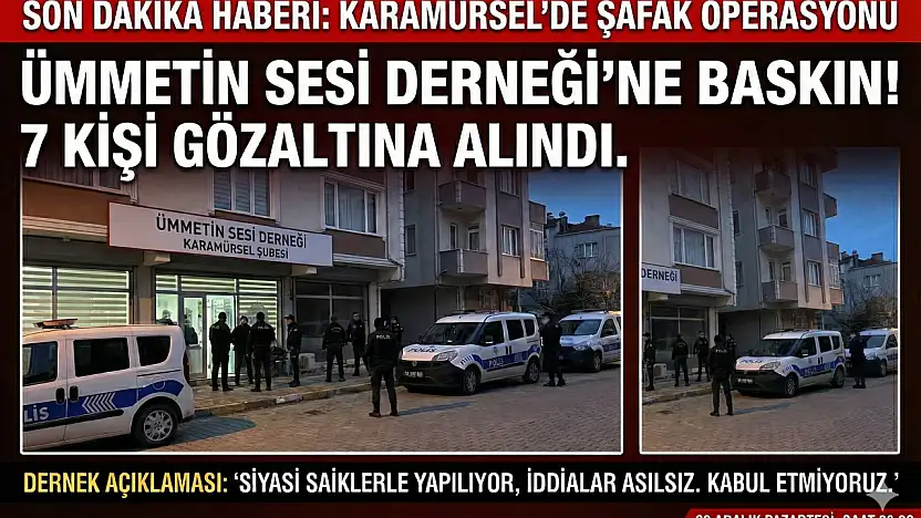 Karamürsel'de Şafak Operasyonu!