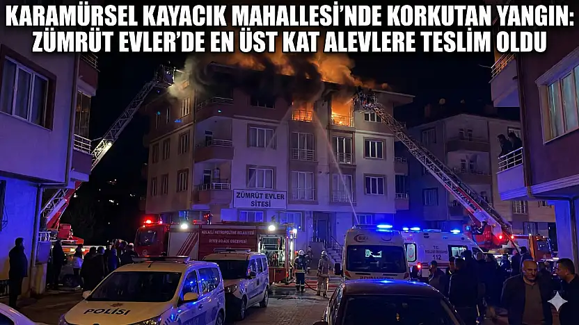 Karamürsel Kayacık Mahallesi'nde Korkutan Yangın