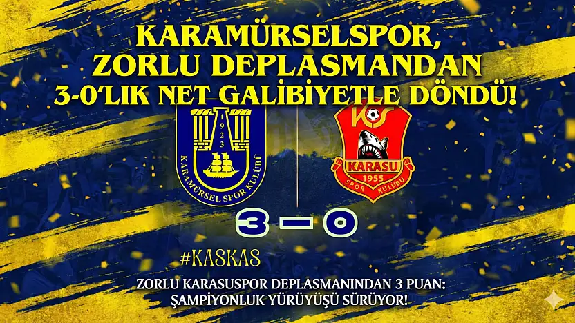 Karamürselspor Deplasmanda Hata Yapmadı: 3-0