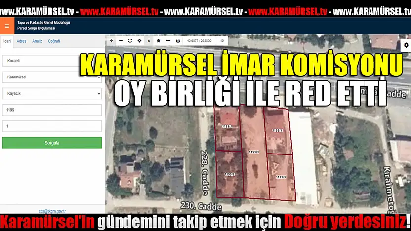 Kayacık Mahallesi İmar Planı Değişikliği Reddedildi