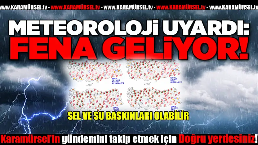 Kocaeli'ye Meteoroloji'den 'Çok Fena Geliyor' Uyarısı