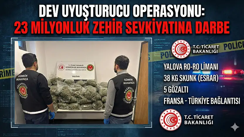 MİLYONLUK DEV UYUŞTURUCU OPERASYONU
