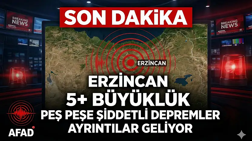 SON DAKİKA: Erzincan'da Peş Peşe Şiddetli Depremler!