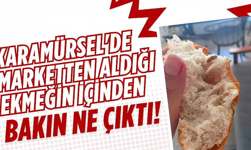 Alınan Ekmeğin İçinden Yabancı Madde Çıktı!