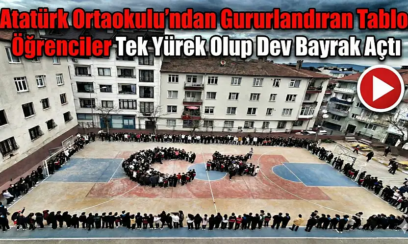 Atatürk Ortaokulu'ndan Gururlandıran Tablo!