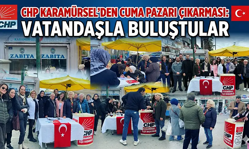 CHP Karamürsel'den Cuma Pazarı Çıkarması