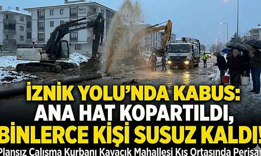 Plansız çalışma yüzünden binlerce kişi susuz kaldı!