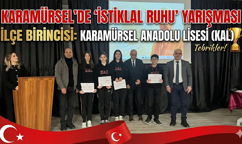 Karamürsel'de Liseliler 'İstiklal Ruhu' İçin Yarıştı