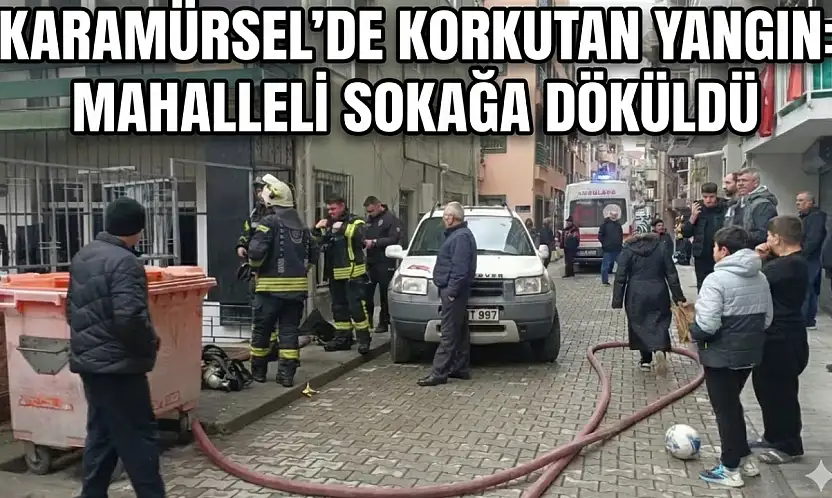 Karamürsel'de mahalle arasında Çıkan yangın paniknyarattı!