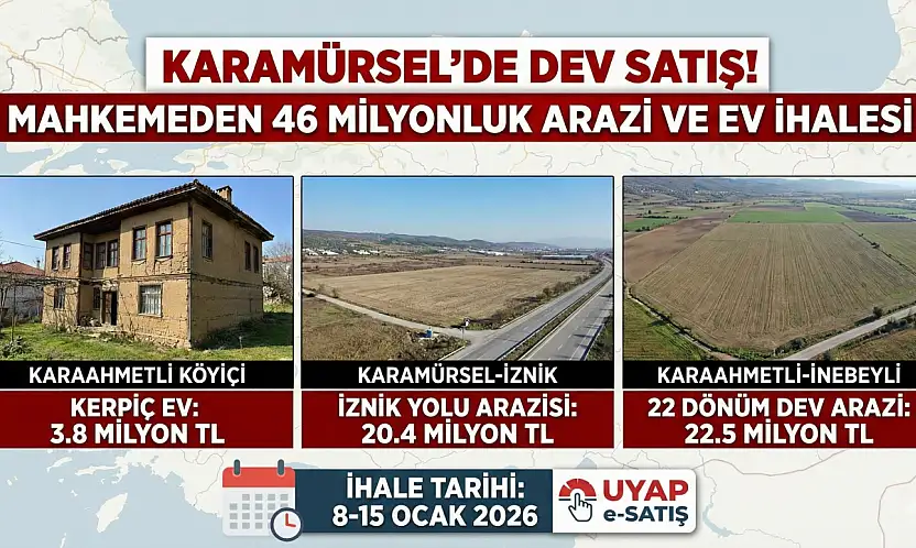 Karamürsel'de Mahkemeden Dev Satış: 46 Milyonluk