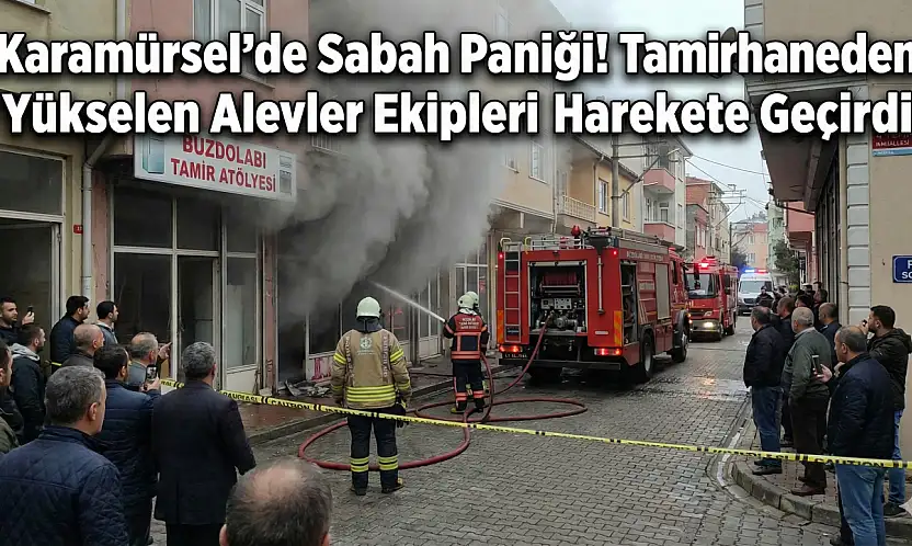 Karamürsel'de Sabah Yangın Paniği!