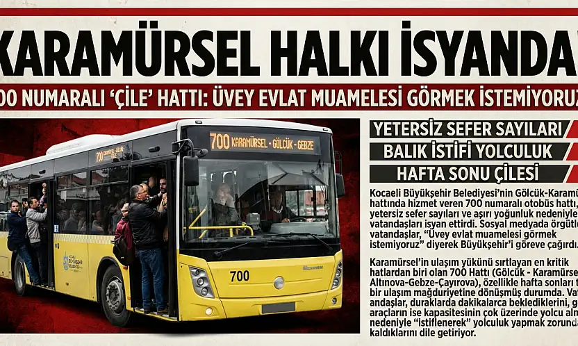 Karamürsel'de Ulaşım İsyanı