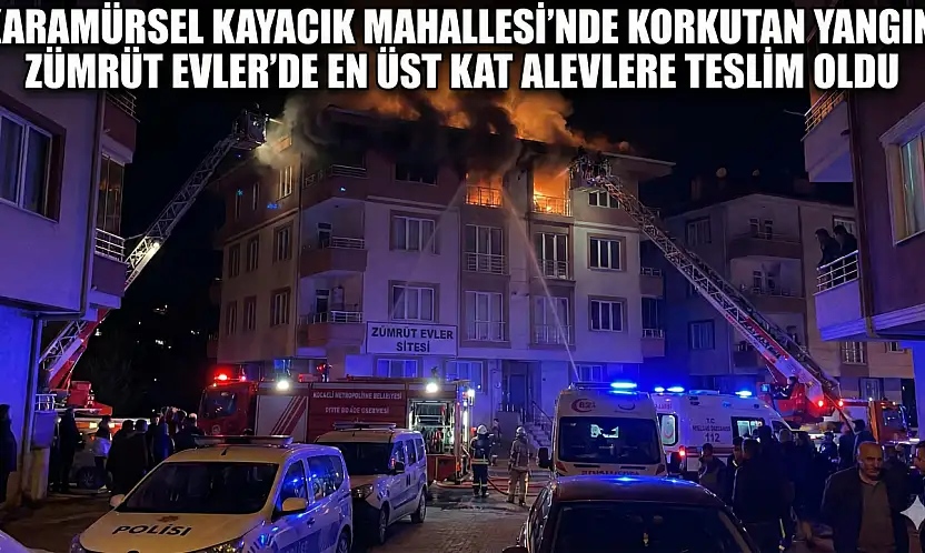 Karamürsel Kayacık Mahallesi'nde Korkutan Yangın
