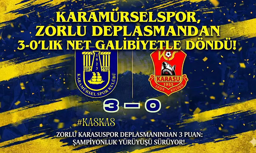 Karamürselspor Deplasmanda Hata Yapmadı: 3-0