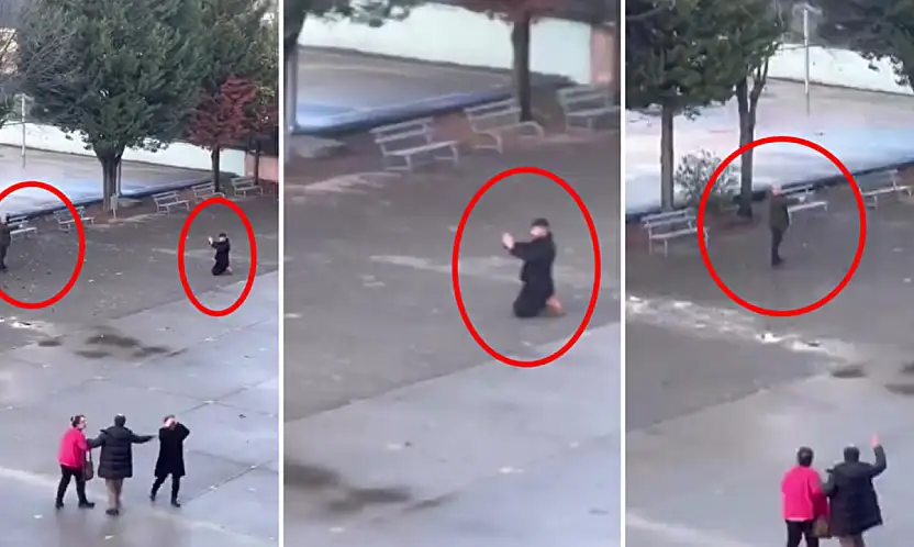 Lise Bahçesinde Silahlı Dehşet!