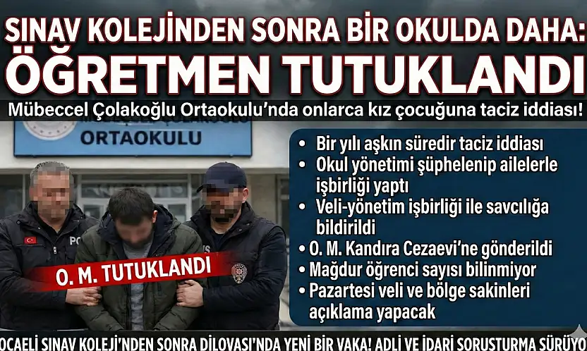 SINAV KOLEJİNDEN SONRA BİR OKULDA DAHA İSTİSMAR ŞOKU!