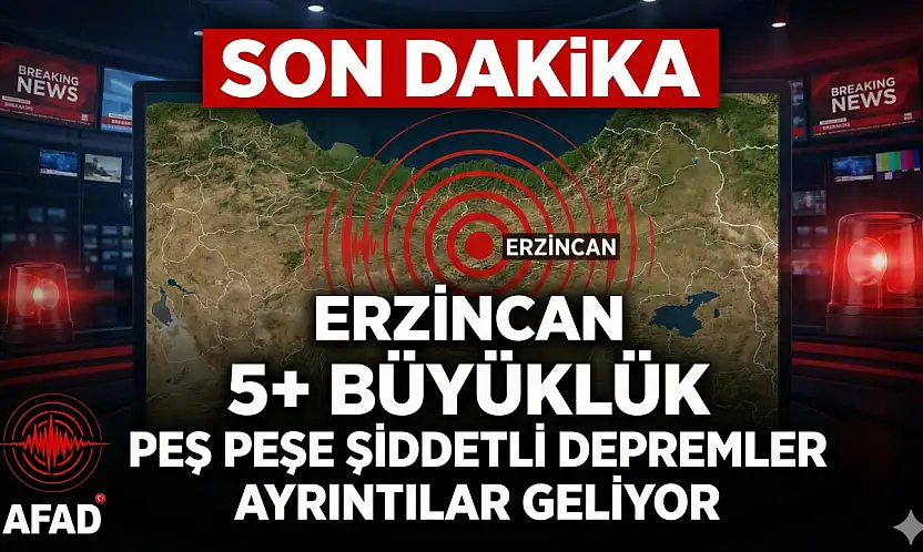 SON DAKİKA: Erzincan'da Peş Peşe Şiddetli Depremler!